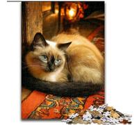 Puzzle 1000 Pieces Jigsaw Art Cat Puzzles for Adults Family Activity Game for Teenagers, Challenging Brain Teaser (size50x75cm)