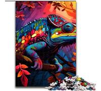 Puzzle 1000 Pieces Jigsaw Art Chameleon Puzzle Perfect for Teenagers, Family Bonding, Brain Teaser & DIY Home Decor Gift (size : 50x75cm)