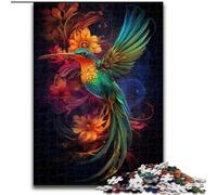Puzzle 1000 Pieces Jigsaw Art Hummingbird Jigsaw Puzzles for Adults, 1000 Piece Family Interactive Game, Brain Teaser Gift, Educational Toy size 50x75cm