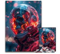 Puzzle 1000 Pieces Jigsaw Astronaut Skeleton Skull Puzzles for Adults for Parents Lovers Friends Age 1000 PCS(38x26cm)