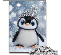 Puzzle 1000 Pieces Jigsaw Baby Penguin Adult Jigsaw Puzzles 1000 Pieces Family Activity Game, Home Decor Wall Art (Size 50x75cm)
