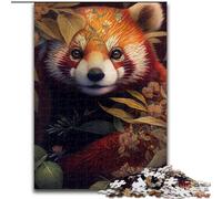 Puzzle 1000 Pieces Jigsaw Beautiful Red Panda 1000Pc Adults Jigsaw Puzzle Family Bonding Activity, Home Decor Gift, Family Toy Game (Szie 50x75 cm)