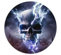Puzzle 1000 Pieces Jigsaw Beautiful Skull Jigsaw Puzzles for Adults Family Game Night Fun, DIY Decorative Artwork 67.5x67.5cm