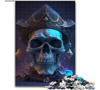 Puzzle 1000 Pieces Jigsaw Beautiful Skull Puzzles for Adults size : 50x75cm DIY Decoration, Brain Challenge, for Adult, Family