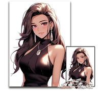 Puzzle 1000 Pieces Jigsaw Beautiful Woman Anime Difficult Puzzles for Adults Challenging Brain Teaser for Teenagers Family Game Night Fun 1000 PCS(75x50cm)