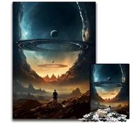 Puzzle 1000 Pieces Jigsaw Beyond Our Solar System Wooden Jigsaw Puzzles DIY Decoration Brain Challenge for Adult Family 1000 PCS(75x50cm)