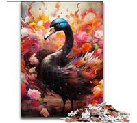 Puzzle 1000 Pieces Jigsaw Black Swan Puzzles for Adults size 26x38cm Relax & Challenge, Colorful Home Decor Art, for Friends