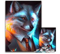 Puzzle 1000 Pieces Jigsaw Boss Black Leopard Jigsaw Puzzles Family Interactive Game, Craft Gift with Colorful Artwork 50x75CM/19.68x29.52inch