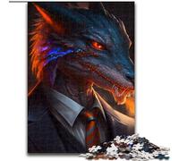 Puzzle 1000 Pieces Jigsaw Boss Golden Retriever Puzzles for Adults Challenging Brain Teaser for Teenagers, Family Game Night Fun size : 26x38cm