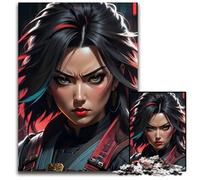 Puzzle 1000 Pieces Jigsaw Brutal Samurai Woman Impossible Jigsaw Puzzles for Adults for Home Decor Ideal ChristmasNew Year Gift for Teenagers 1000 PCS(75x50cm)