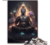 Puzzle 1000 Pieces Jigsaw Buddha Puzzle Made of Wood,Challenging Brain Teaser for Teenagers, Family Game Night Fun 1000pcs(50x75cm)