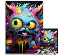 Puzzle 1000 Pieces Jigsaw Cartoon Monster Challenging Puzzles Family Fun Activity, Brain Challenge, for Teenager 26X38CM/10.23x14.96inch