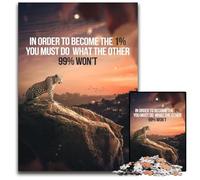 Puzzle 1000 Pieces Jigsaw Cheetah Motivation Challenging Puzzles Family Fun Activity, Brain Challenge, for Teenager 50x75CM/19.68x29.52inch