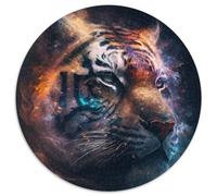 Puzzle 1000 Pieces Jigsaw Cloud Tiger 1000Pc Adults Round Jigsaw Puzzle Perfect for Teenagers & Collectors, Ideal Home Decor & Travel Gift 1000pcs (67.5x67.5cm)