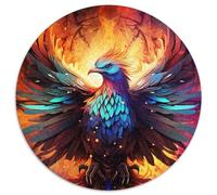 Puzzle 1000 Pieces Jigsaw Color Fantasy Phoenix 1000 Piece Round Jigsaw Puzzle for Holidays, Birthdays, And Family Game Nights 1000pcs (67.5x67.5cm)