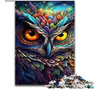 Puzzle 1000 Pieces Jigsaw Color Owl Jigsaw Puzzles for Adults 1000 for Teenagers Educational Games Gifts 50x75cm