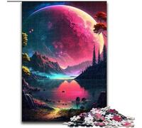 Puzzle 1000 Pieces Jigsaw Color Planet Made of Wood, for Parents, Lovers, Friends - Age 14+ 50x75cm Engaging Family Game Night Activity