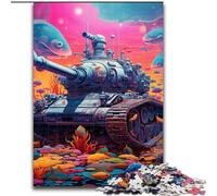 Puzzle 1000 Pieces Jigsaw Colorful Art Tank Jigsaw Puzzles for Adults 1000 Piece Perfect for Family Fun on Birthdays, Christmas size : 38x26cm