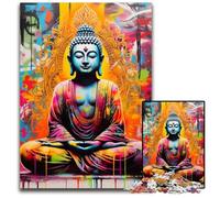 Puzzle 1000 Pieces Jigsaw Colorful Buddha Challenging Puzzles Family Fun Activity, Brain Challenge, for Teenager 26X38CM/10.23x14.96inch