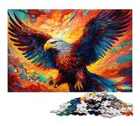 Puzzle 1000 Pieces Jigsaw Colorful Eagle Challenging Puzzles Family Fun Activity, Brain Challenge, for Teenager 50x75CM/19.68x29.52inch