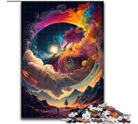 Puzzle 1000 Pieces Jigsaw Colorful Planet Exploding Puzzles for Adults size 26x38cm Interactive Family Game, Brain Challenge, Educational Toy