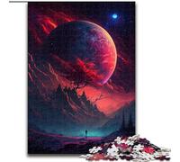 Puzzle 1000 Pieces Jigsaw Colorful Planet Mountains Made of Wood, for Parents, Lovers, Friends - Age 14+ 50x75cm Engaging Family Game Night Activity