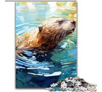 Puzzle 1000 Pieces Jigsaw Colorful Seal Wooden Jigsaw Puzzles size 50x75cm Ideal for Family Fun, Relaxation