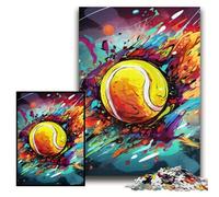 Puzzle 1000 Pieces Jigsaw Colorful Tennis Jigsaw Puzzles for Adults 1000 for Teenagers Educational Games Gifts Size 26x38cm
