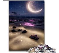 Puzzle 1000 Pieces Jigsaw Colourful Dream Beach Made of Wood, Skill Level Beginner, Great for Birthday 50x75cm Adult & Family Activity, DIY Home Decor Gift