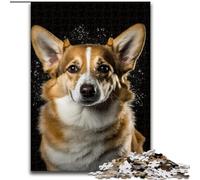 Puzzle 1000 Pieces Jigsaw Corgi Dog Made of Wood, Ideal for Home & Office Decor, for Birthday 50x75cm Birthday Party for Men Women