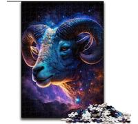 Puzzle 1000 Pieces Jigsaw Cosmic Aries Made of Wood, Skill Level Beginner, Great for Birthday 50x75cm Adult & Family Activity, DIY Home Decor Gift