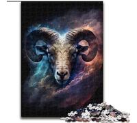 Puzzle 1000 Pieces Jigsaw Cosmic Aries Wooden Jigsaw Toys Gift Educational Intellectual Decompressing Fun Family Game (Size 50x75cm)
