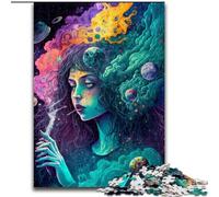 Puzzle 1000 Pieces Jigsaw Cosmic High Made of Wood, Perfect Christmas & New Year Gift, 50x75cm Brain Teaser Game for Teenagers, Perfect