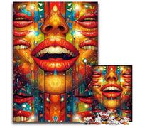 Puzzle 1000 Pieces Jigsaw Cosmic ReflectionsWooden Jigsaw Challenging Brain Teaser for Teenagers Family Game Night Fun 1000 PCS(75x50cm)
