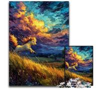 Puzzle 1000 Pieces Jigsaw Cute Pony Puzzle Educational Games, with Matching Poster And Trivia Sheet for Age 14 Years Up 26X38CM