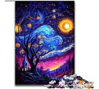 Puzzle 1000 Pieces Jigsaw Dancing Night Stars Puzzles for Adults size 26x38cm Perfect for Teenagers & Collectors, Ideal Home Decor & Travel Gift