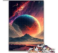 Puzzle 1000 Pieces Jigsaw Dark Space And Planet Jigsaw Puzzle Made of Wood,with Family Interactive Game, for Ages 14+ 1000pcs(50x75cm)