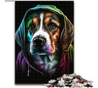 Puzzle 1000 Pieces Jigsaw Dog Made of Wood, for Parents, Lovers, Friends - Age 14+ 50x75cm Engaging Family Game Night Activity