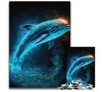 Puzzle 1000 Pieces Jigsaw Dolphin Jigsaw Puzzles for Adults for Parents, Lovers, Friends - Age 14+ 50x75CM/19.68x29.52inch