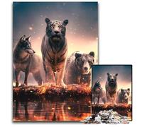 Puzzle 1000 Pieces Jigsaw Dying Embers Challenging Puzzles Family Fun Activity, Brain Challenge, for Teenager 50x75CM/19.68x29.52inch