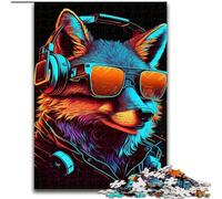 Puzzle 1000 Pieces Jigsaw Electric Fox Jigsaw Puzzles for Adults, 1000 Piece Family Interactive Game, Brain Teaser Gift, Educational Toy size 38x26cm