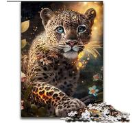 Puzzle 1000 Pieces Jigsaw Fantasy Leopard JigsawPuzzle 1000 Pieces for Adults Family Activity Game for Teenagers, Challenging Brain Teaser (Size 38x26cm)