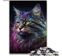 Puzzle 1000 Pieces Jigsaw Fantasy Maine Coon Puzzles for Adults size : 38x26cm for Mother'S Day, Birthdays, Christmas