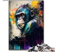 Puzzle 1000 Pieces Jigsaw Fantasy Monkey cardboard Jigsaw Puzzles for Adults size 26x38cm Perfect for Halloween, Christmas, Birthday Gift