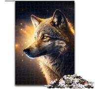 Puzzle 1000 Pieces Jigsaw Fantasy Wolf Jigsaws 1000 Pieces for Adults Christmas Halloween Mother's Day New Year Easter Gift (Szie 50x75 cm)