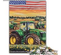 Puzzle 1000 Pieces Jigsaw Farm Implement Tractor Jigsaw Puzzle 1000 Pieces Family Fun Craft, Perfect for Birthdays, Holidays (size50x75cm)