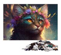 Puzzle 1000 Pieces Jigsaw Firefighter Cat Jigsaw Puzzles for Adults for Parents, Lovers, Friends - Age 14+ 50x75CM/19.68x29.52inch