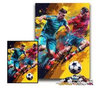 Puzzle 1000 Pieces Jigsaw Football Sports Challenging Puzzles Challenging Brain Teaser for Teenager, Family Game Night Fun Size 26x38cm