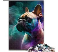 Puzzle 1000 Pieces Jigsaw French Bulldog Nebula Jigsaw Puzzles for Adults 1000 Piece Perfect for Family Fun on Birthdays, Christmas size : 50x75cm