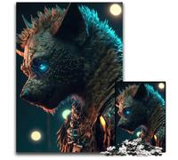 Puzzle 1000 Pieces Jigsaw Future HyenaWooden Jigsaw Puzzles DIY Decoration Brain Challenge for Adult Family 1000 PCS(75x50cm)